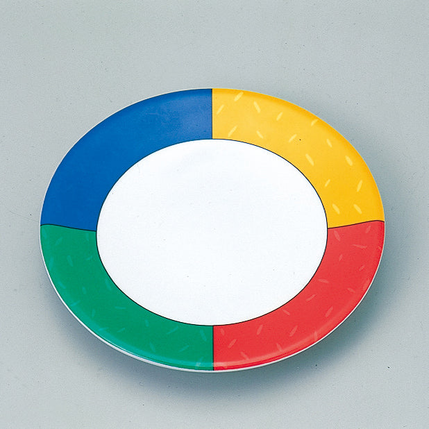 000-328 5寸丸皿(赤、グリーン、ブルー、黄)