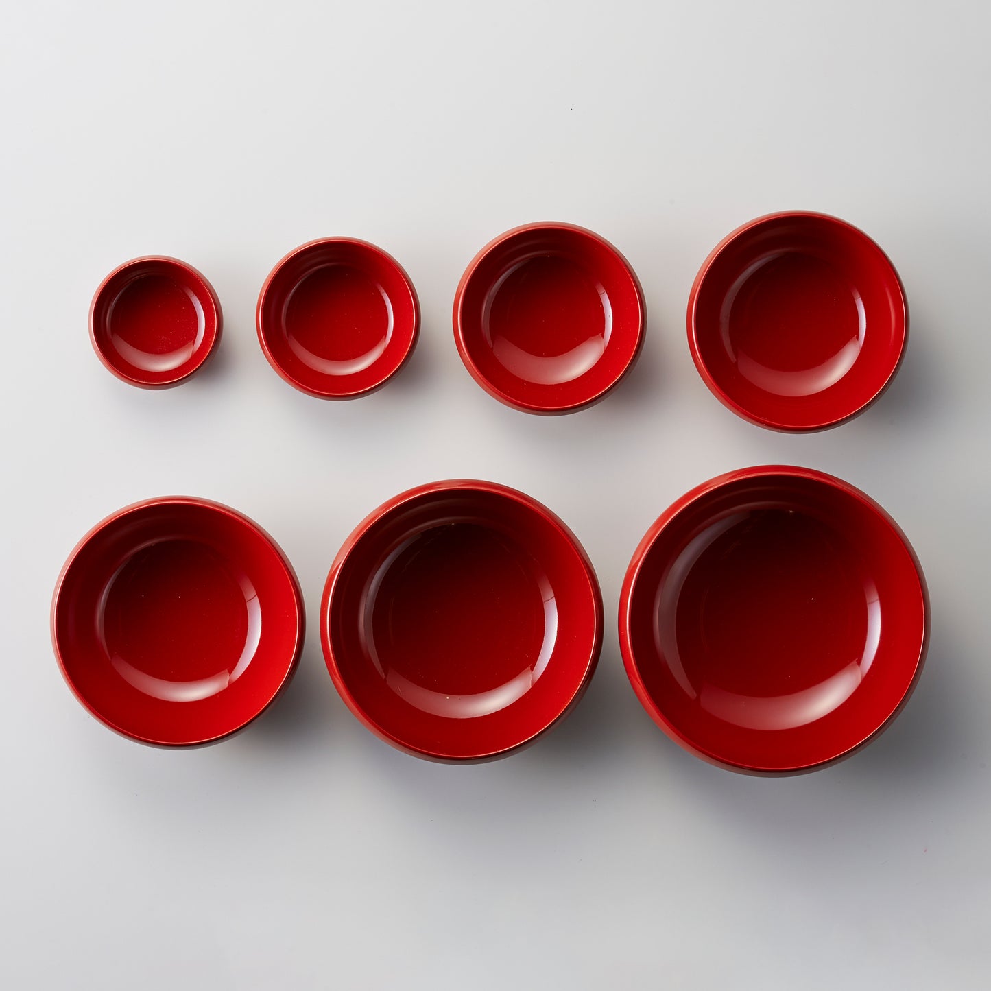 000-716 精進椀 漆 (身×7つ・蓋セット)