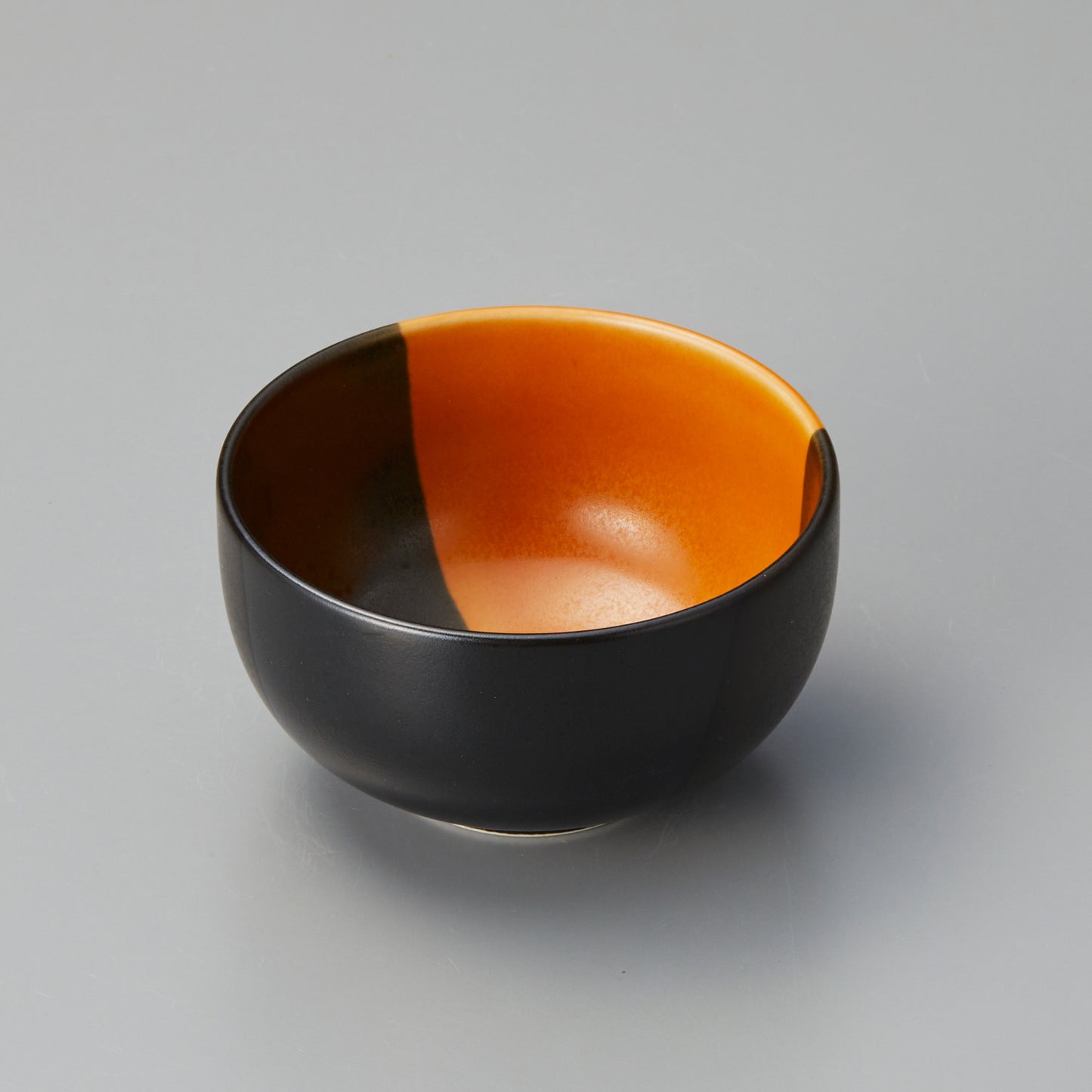 005-87 元禄塗分4寸深鉢 茶