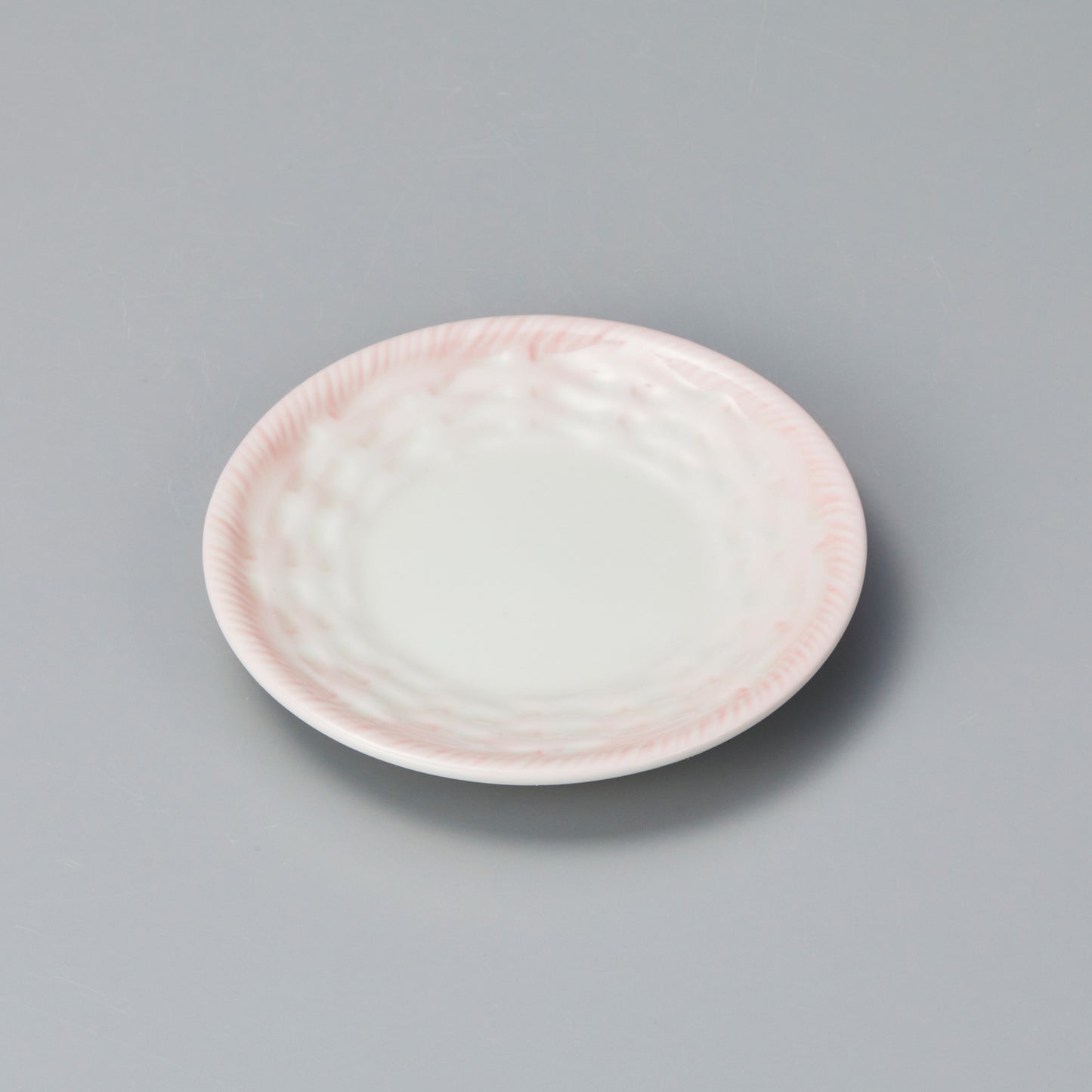 077-95 ピンク吹かごめ小皿