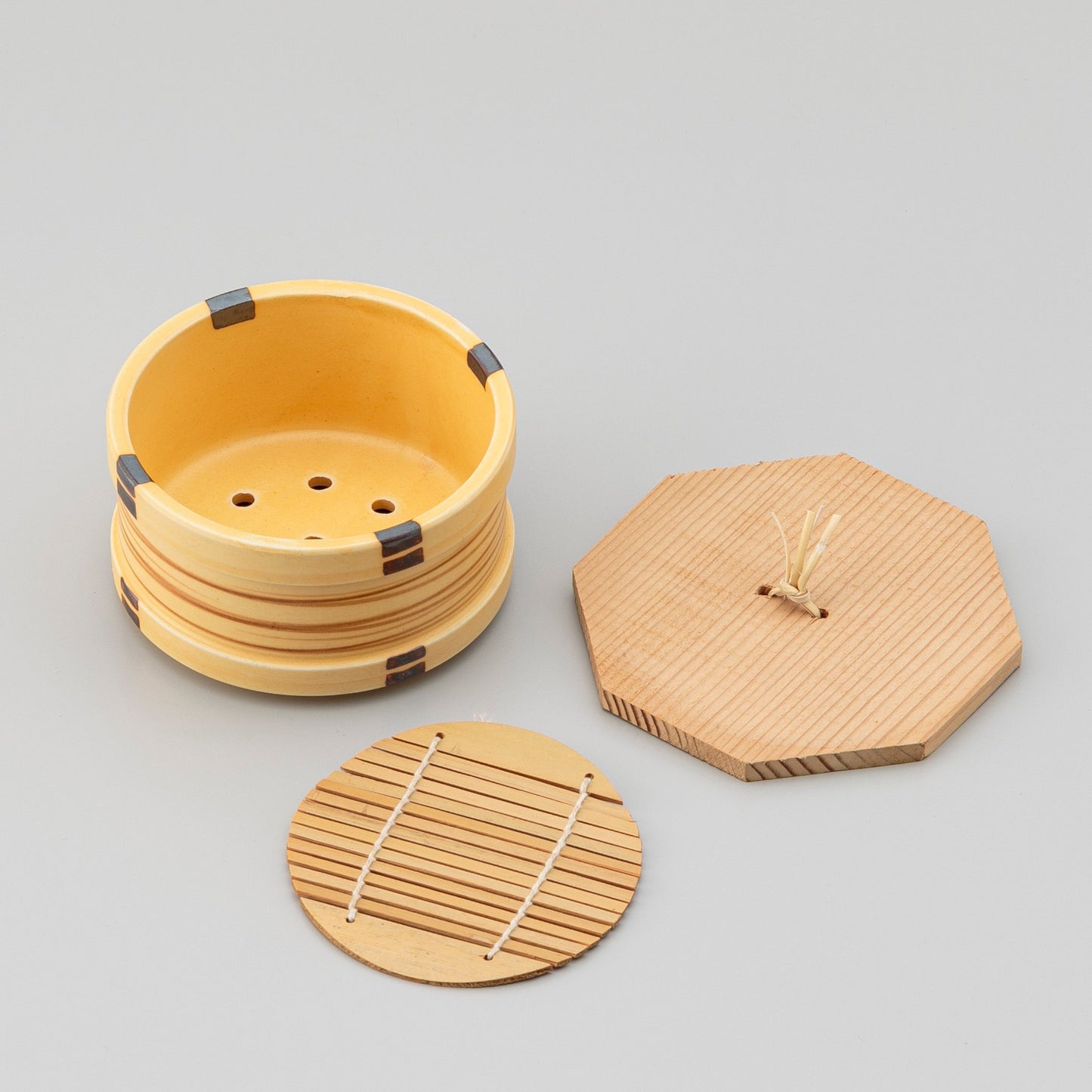 000-675 ハケ目丸セイロ木蓋付