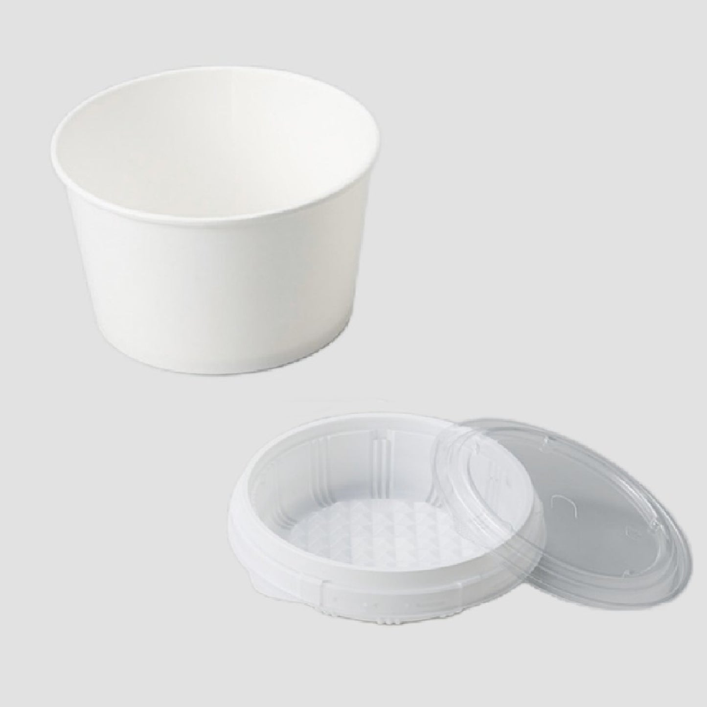 101-10038 紙ドンブリ<浅型>中皿・中皿用蓋付