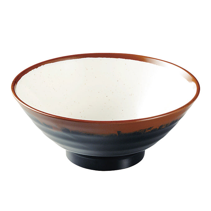 長次郎窯 そば丼 内白マーブル