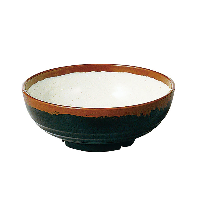 長次郎窯 丼 内白マーブル