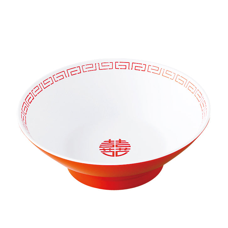 105-10015-05 瑞祥 中華丼(小) 白/赤(CA-13)
