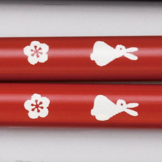 箸 スス竹花うさぎ<各20膳入>