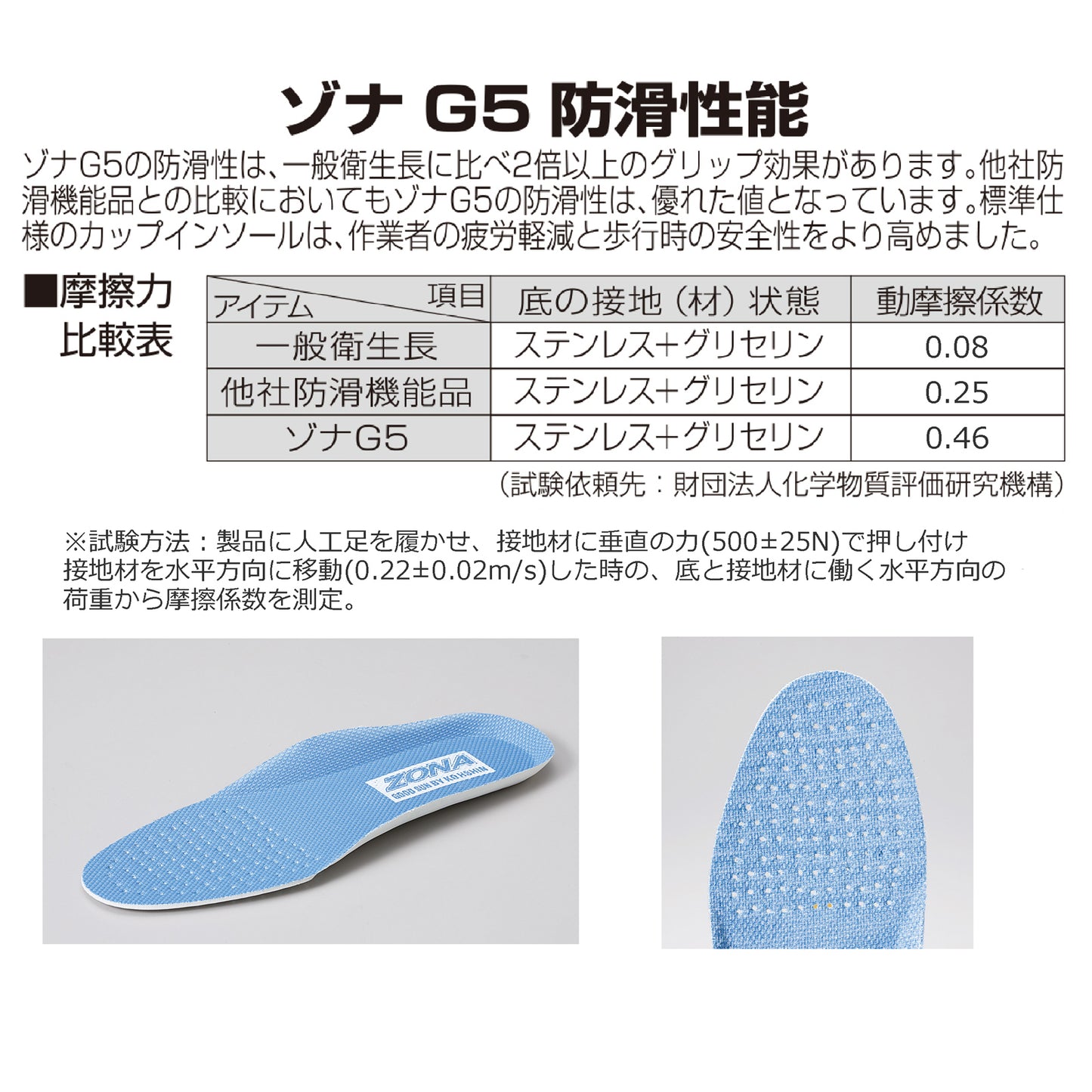 ゾナG5 白 長靴 (防滑仕様)