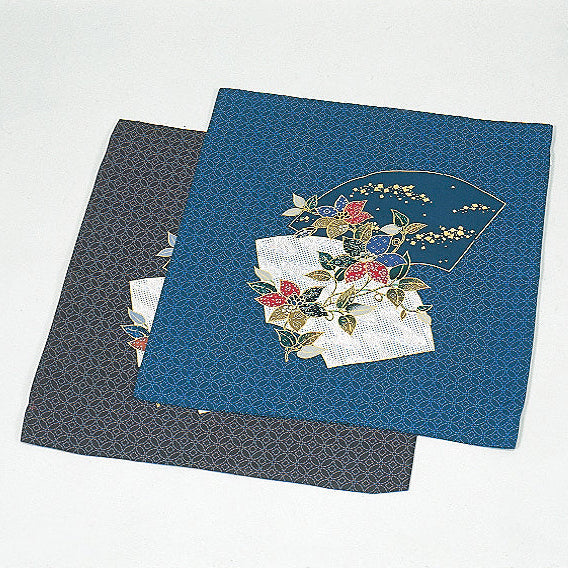 座布団カバー「扇面花絵」