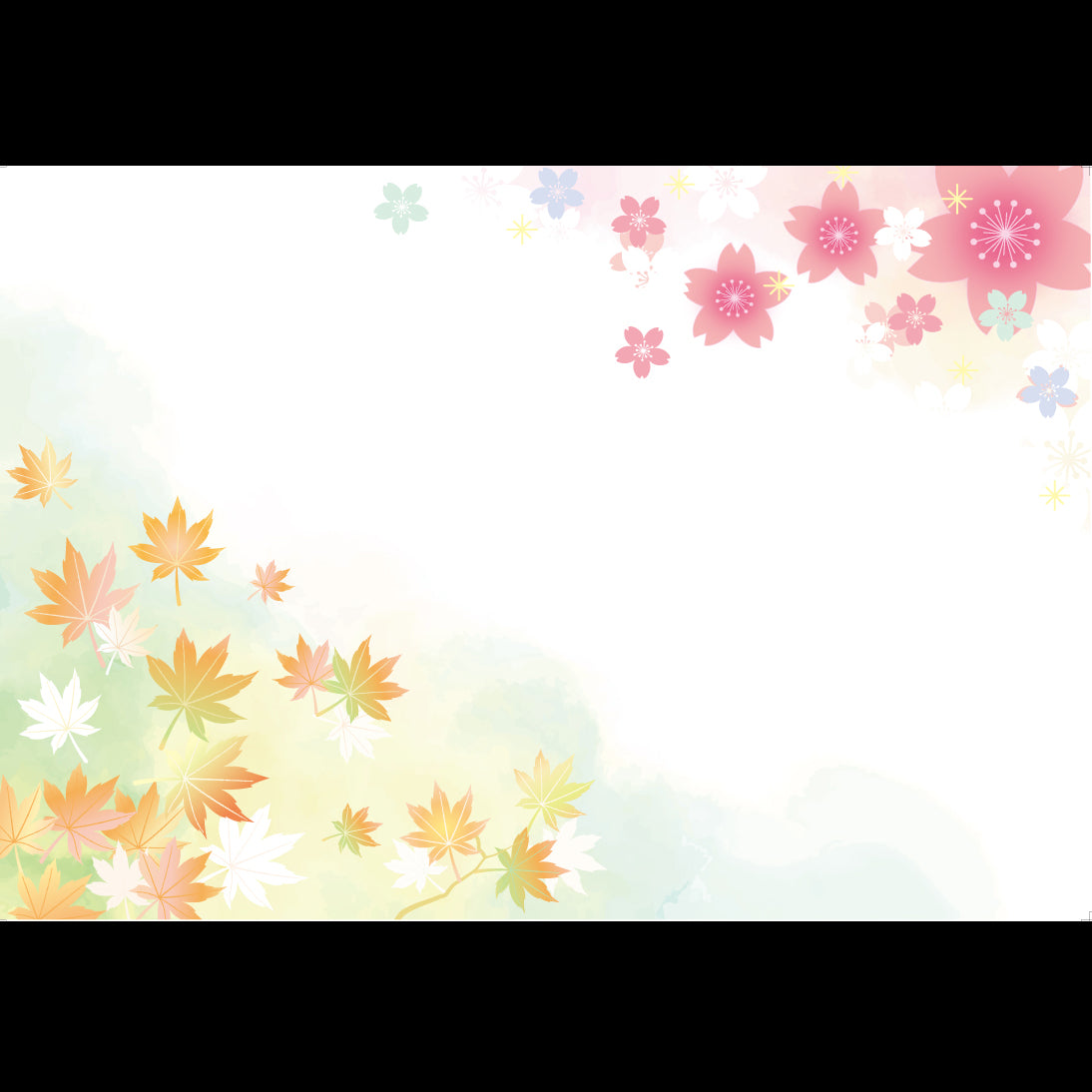 201-10321 38cm上質紙マット 春秋ぼかし