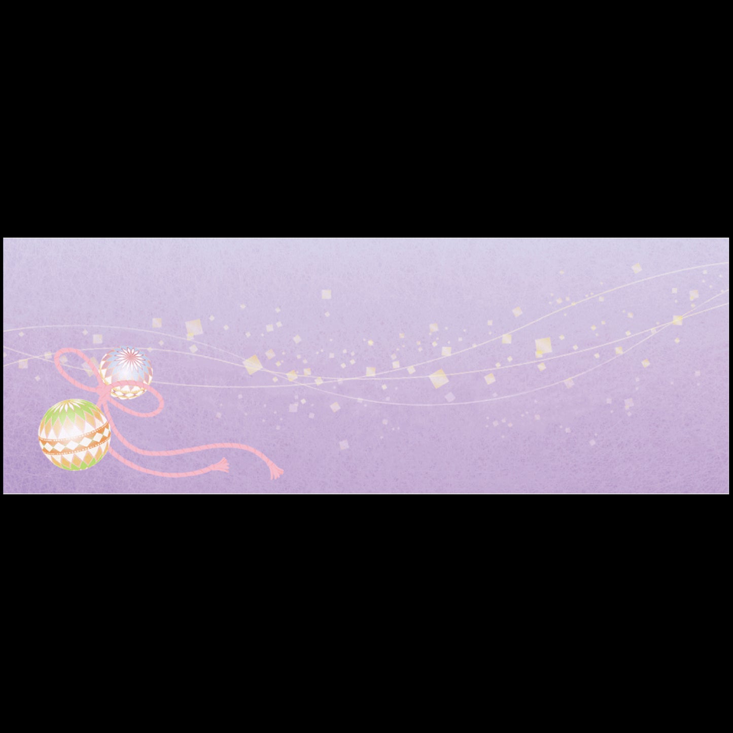 192-20151 箸置雲竜和紙マット 金閣流れ手まり