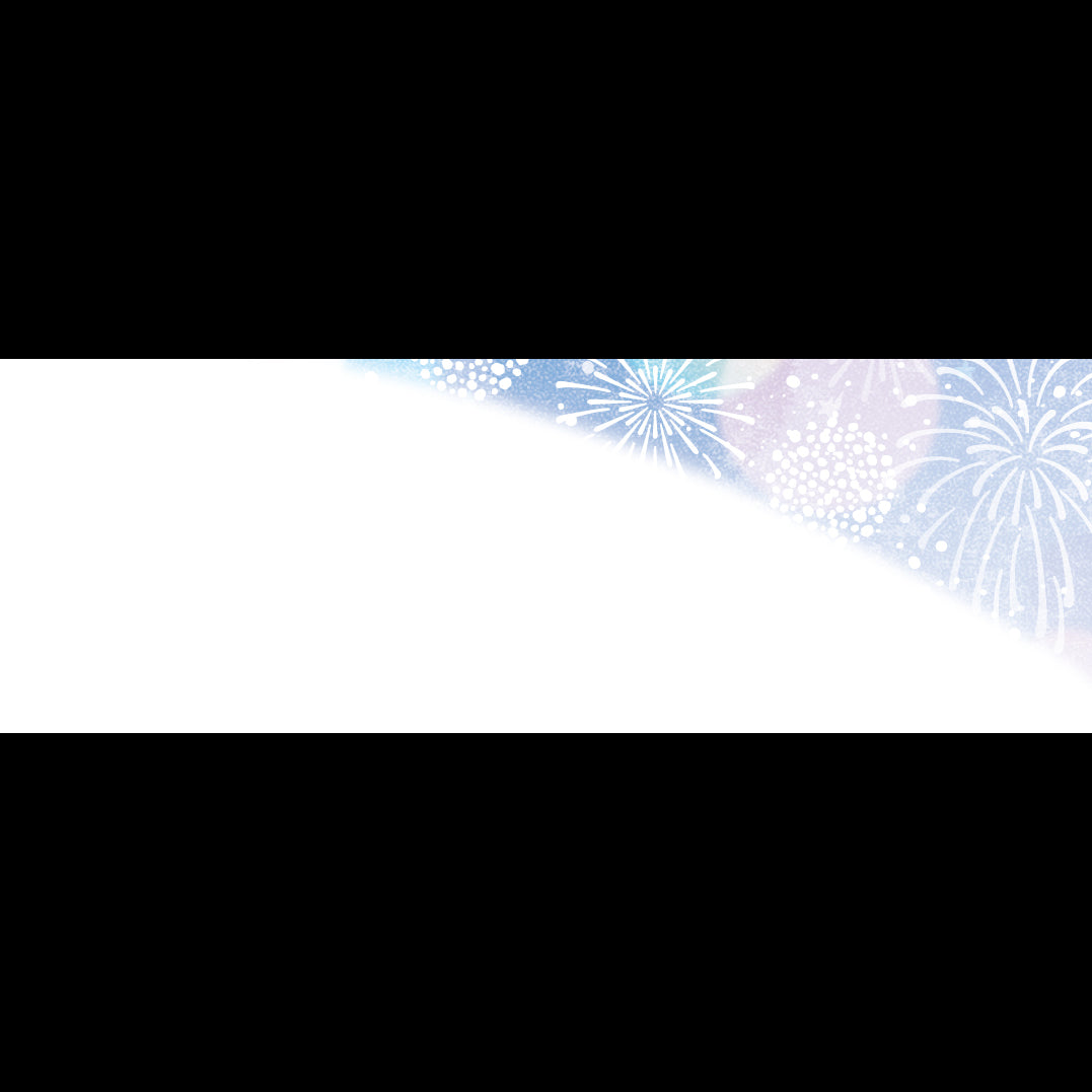 201-20266 上質紙13cm長角マット 打ち上げ花火