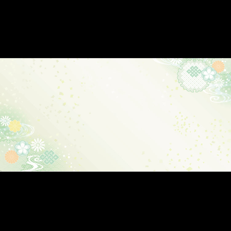 201-30123 上質紙お手元マット 金閣吉祥文様 若菜色