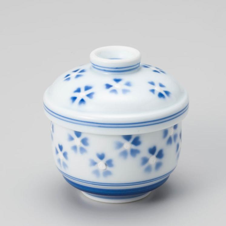 072-57 花 段付蒸碗