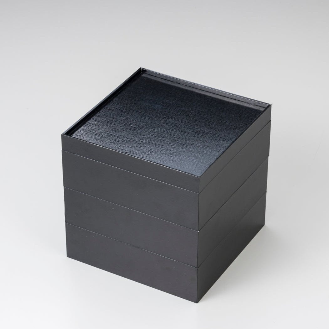 6寸紙重箱 黒内金