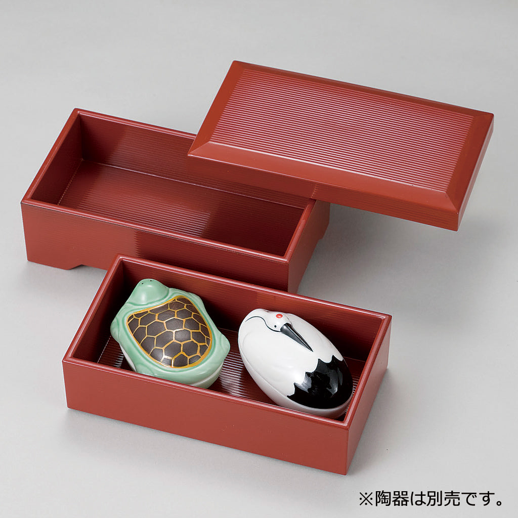 320-21121 巣林2段弁当 朱