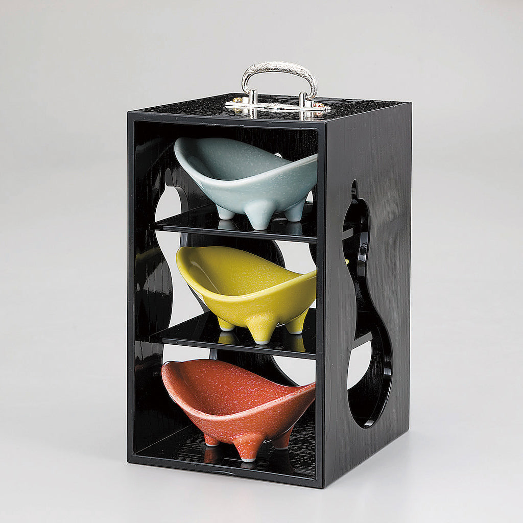 320-33211 野立弁当 黒<リング付>