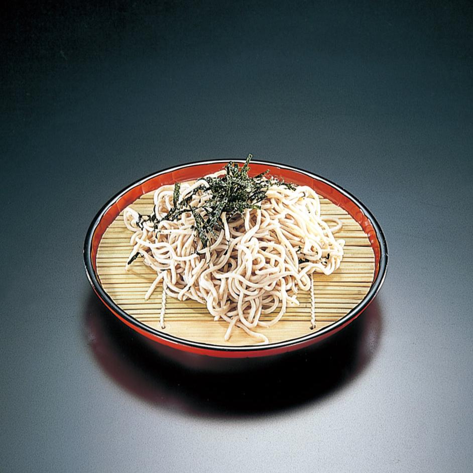 390-84011 7寸丸菊皿 朱天黒