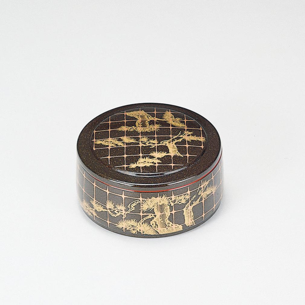 400-21004 丸ちらし桶 格子松