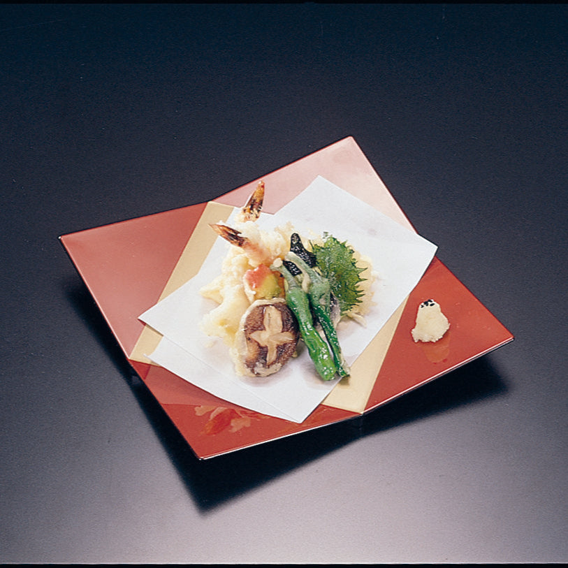 420-34031 高瀬皿 朱内金