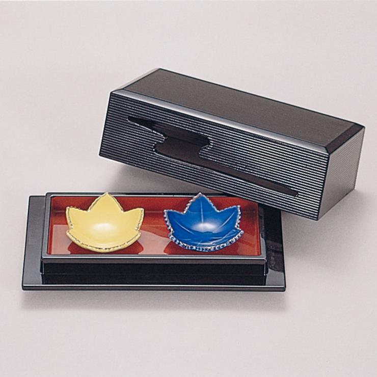 445-29111 寿楽皿・皿 黒内朱