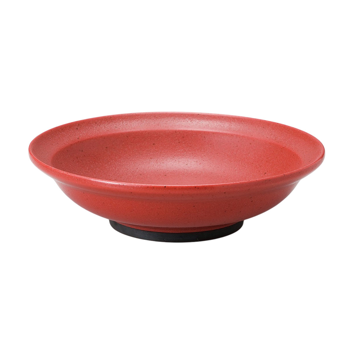 516-10013 赤柚子 8.0丸高台皿