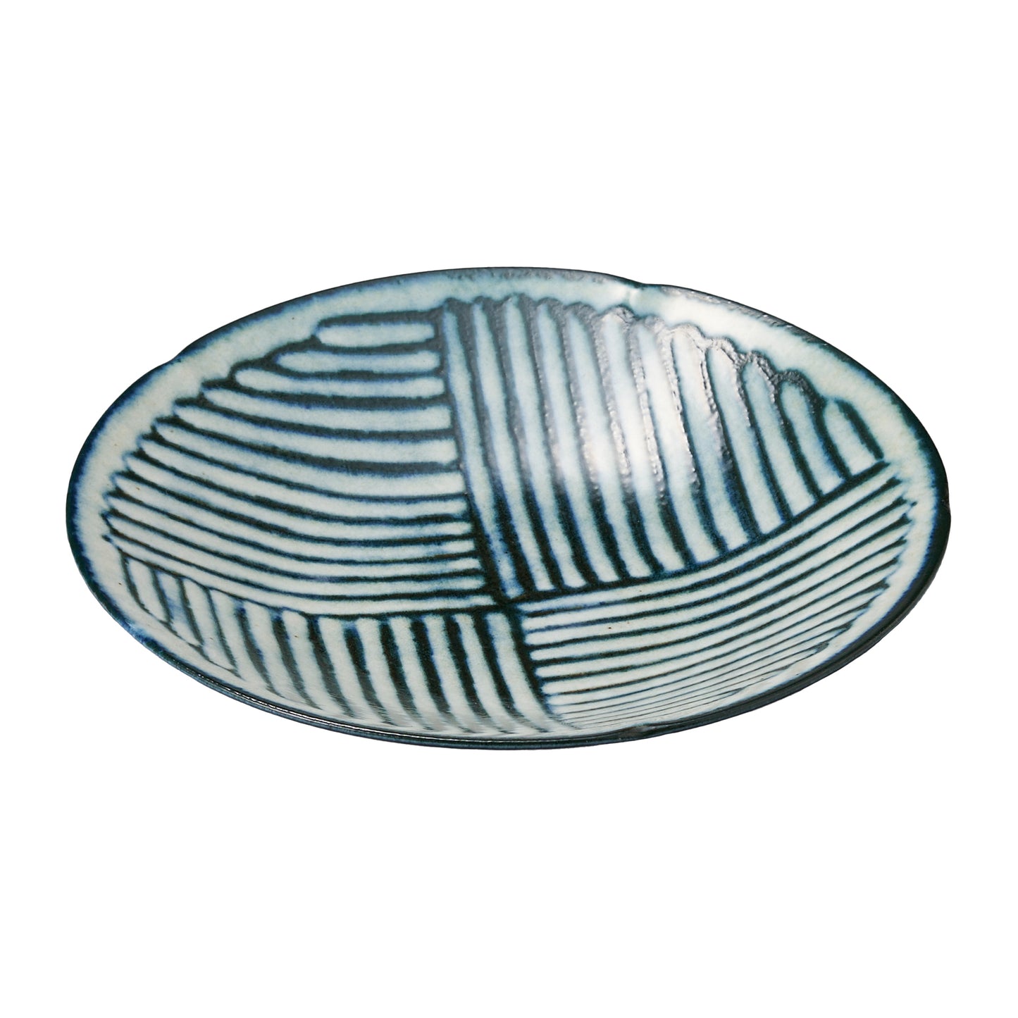 517-00095 令和粉引(削) 8寸深皿