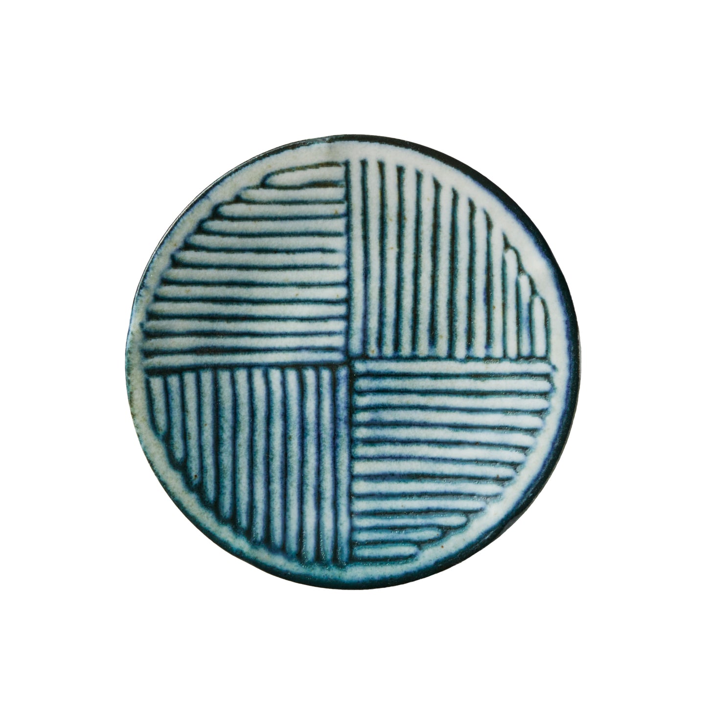 517-00096 令和粉引(削) 4.0寸皿