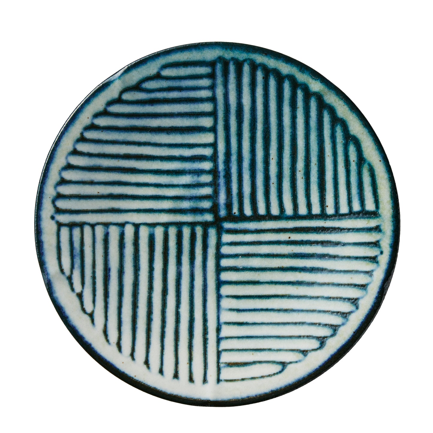 517-00098 令和粉引(削) 7.0寸皿