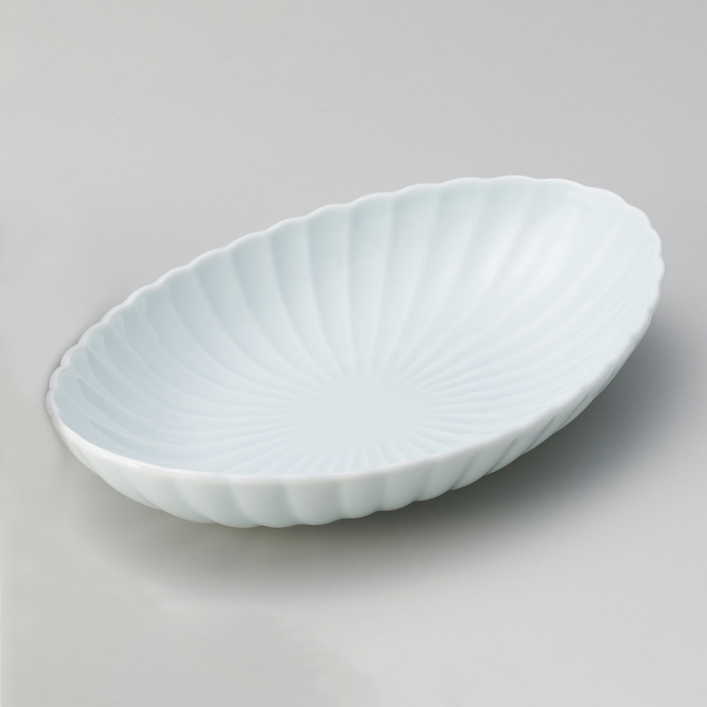 531-561800750 楕円皿 大 かすみ青白