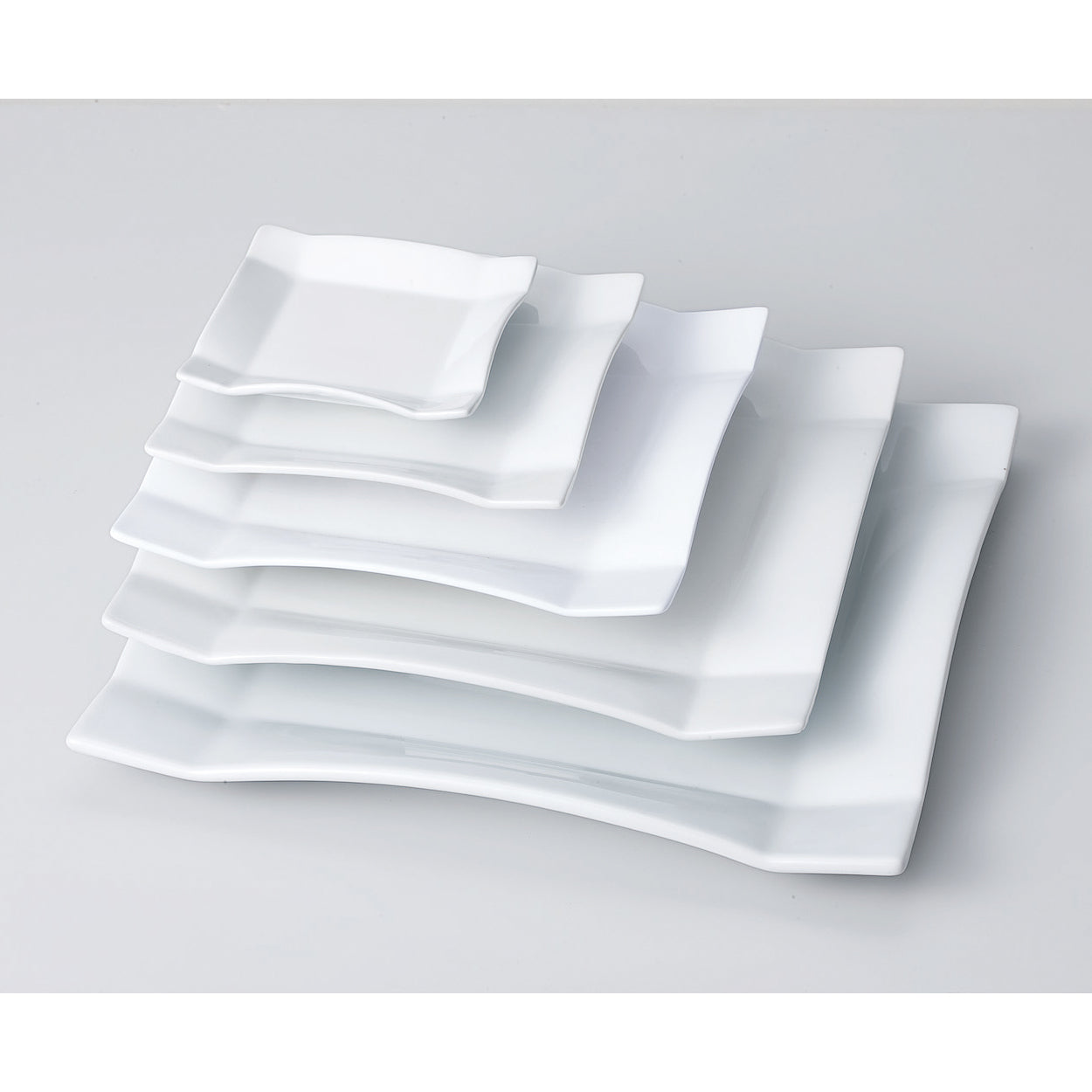 四ツ折プレート 白