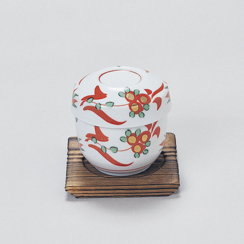 610-21016 坊城蒸碗 赤絵