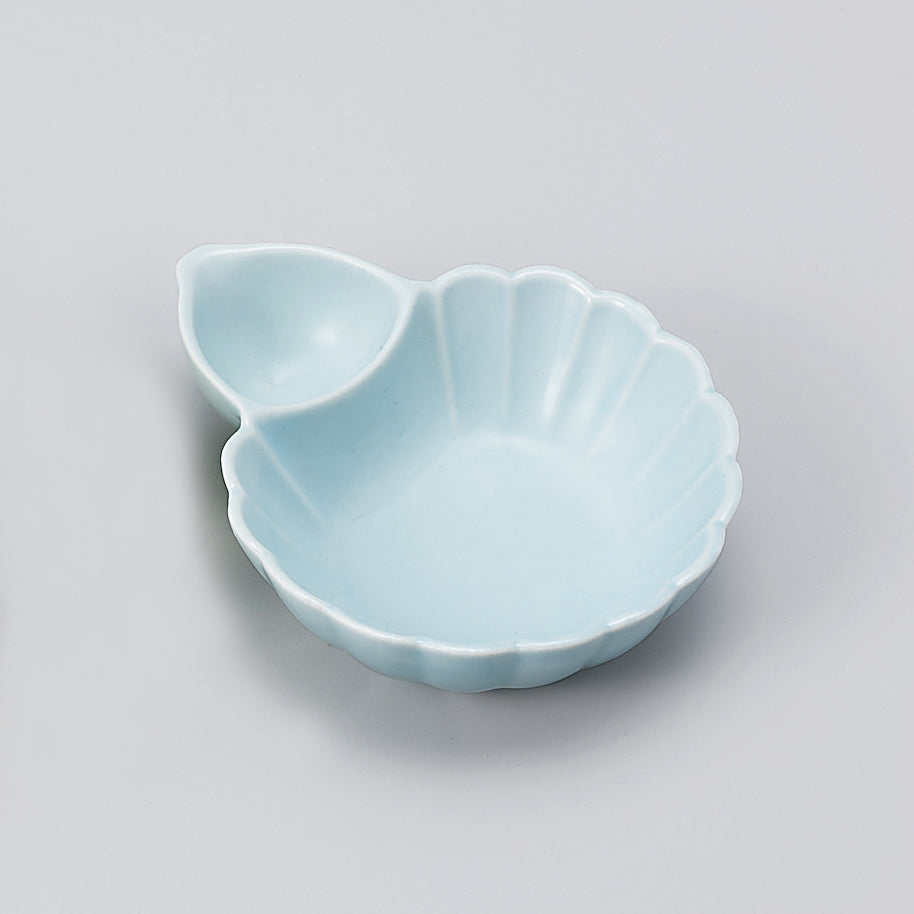 610-27018-02 菊割千代口付瓢箪鉢 青磁