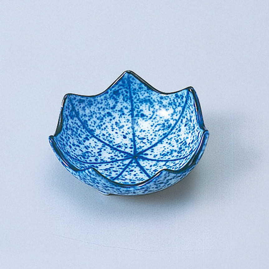 610-31143-01 紅葉珍味(大) 吹墨呉須線