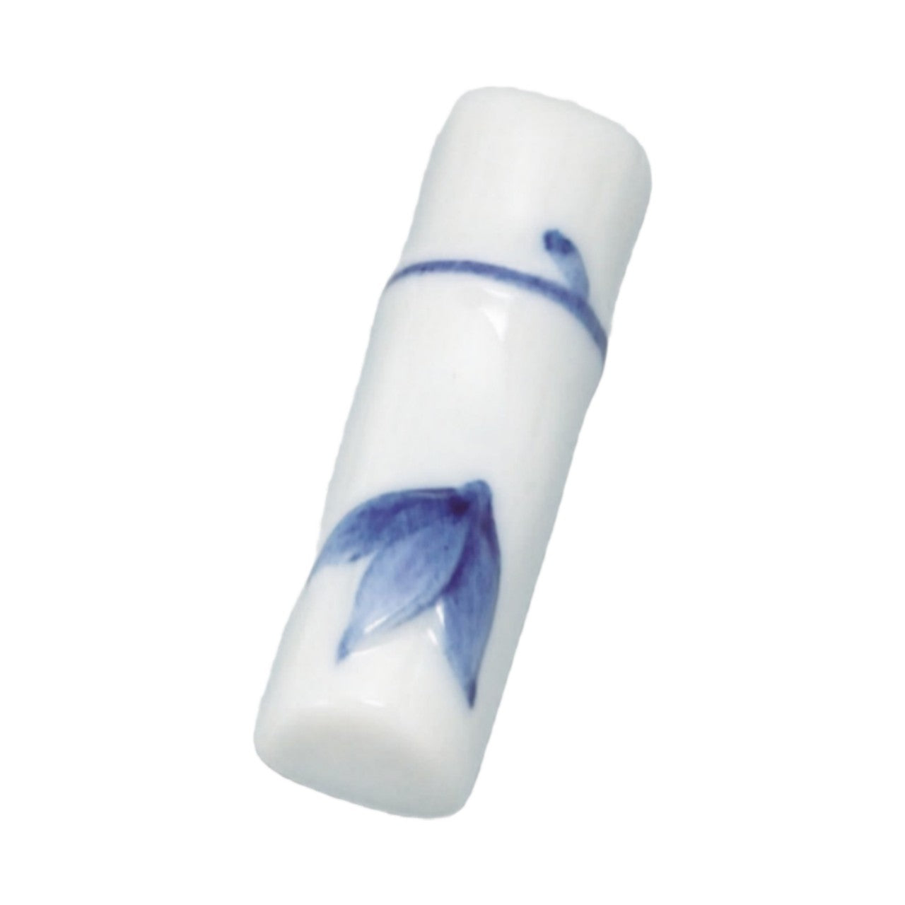 610-32238 笹付き竹箸置 笹呉須