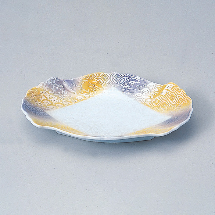 707-10154 銀彩松竹梅焼皿