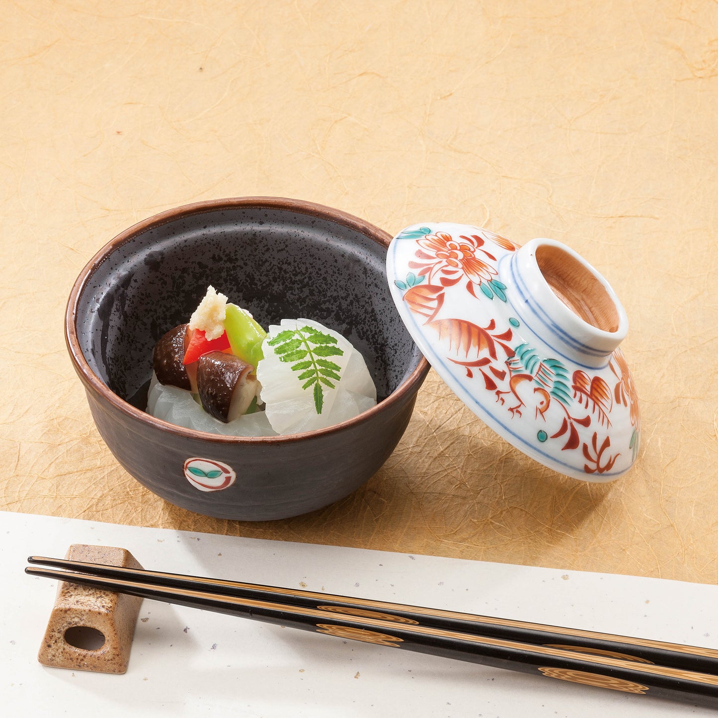 707-10342 万歴 蓋物