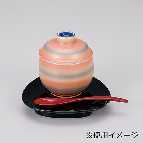 707-10378 銀彩二色ライン吹むし碗