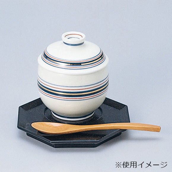 707-10381 三色ラインむし碗