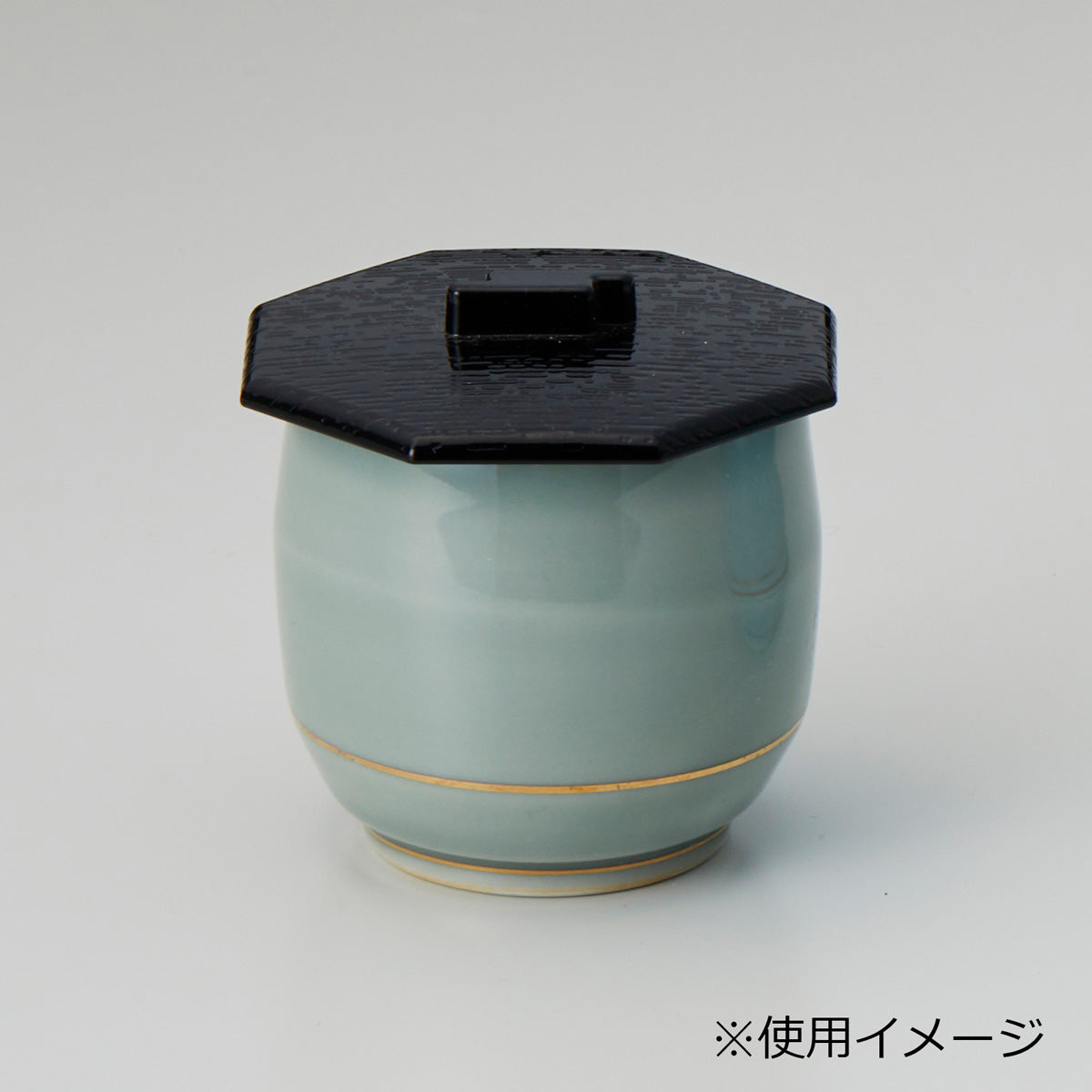 707-10382-01 灰釉夏目型むし碗 身