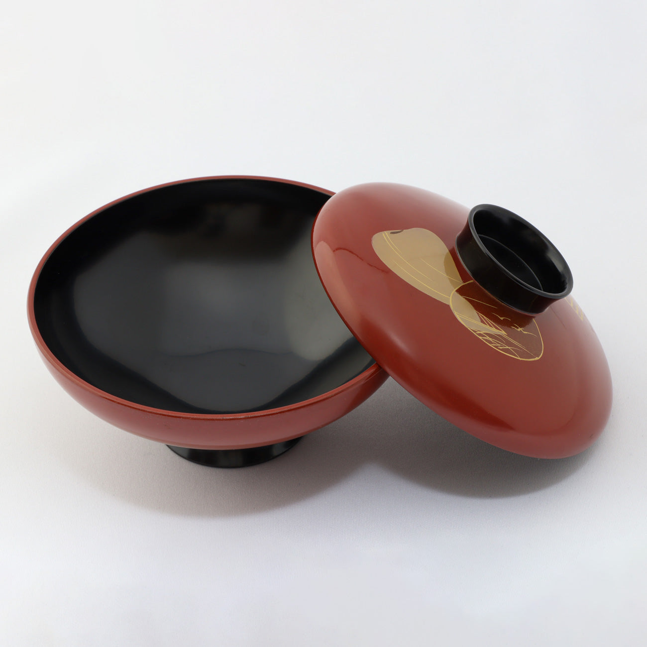 S25-11 小槌椀 手描き朱蛤<17個セット>