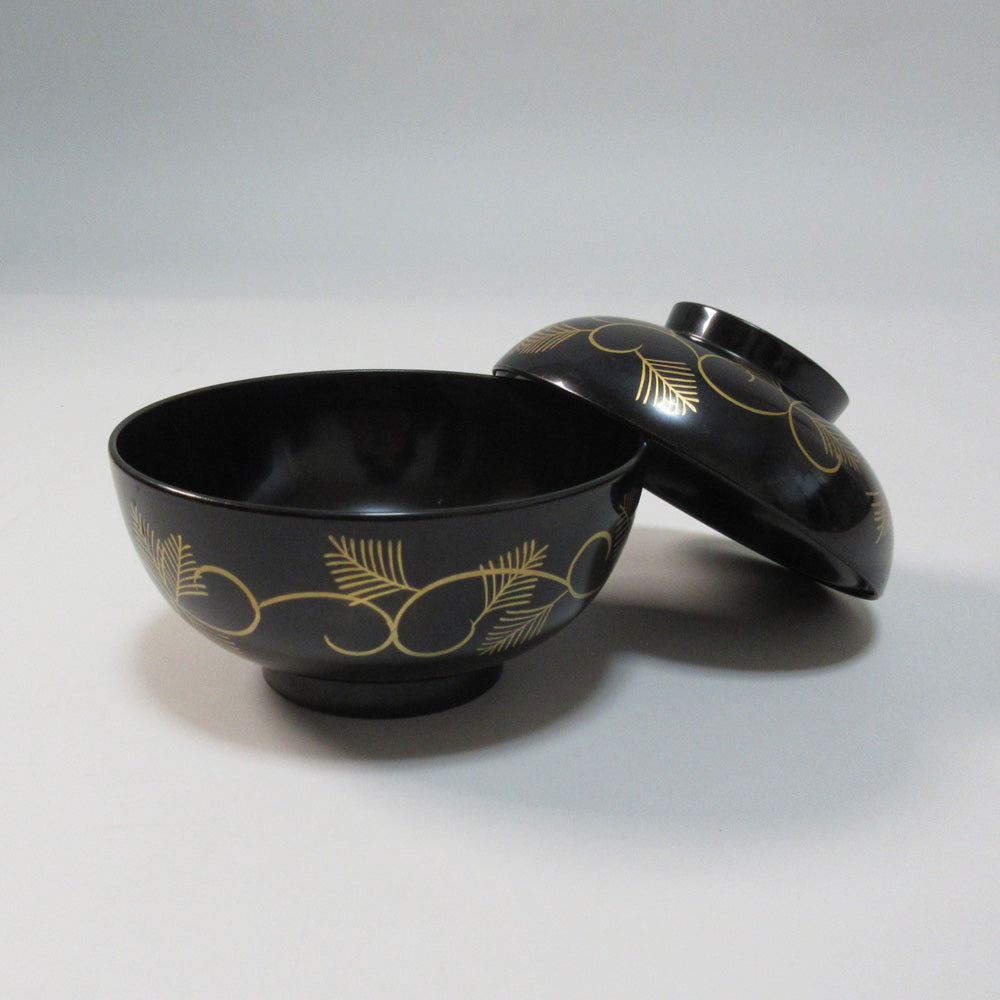 S25-26 4.5寸黒唐草椀<11個セット>