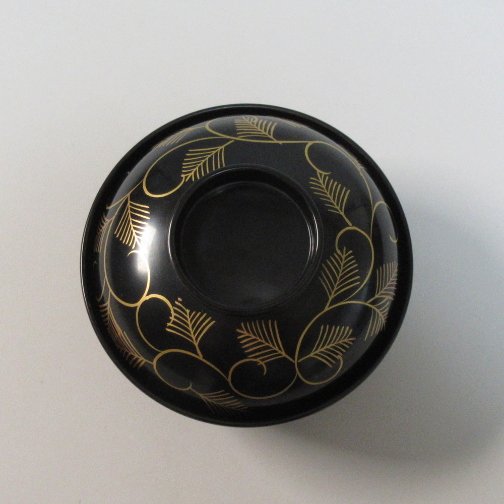 S25-26 4.5寸黒唐草椀<11個セット>