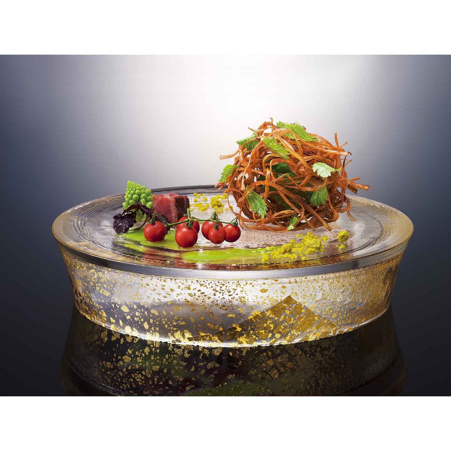 138-10823 リバーシブルプレート210 金箔付き 46403G