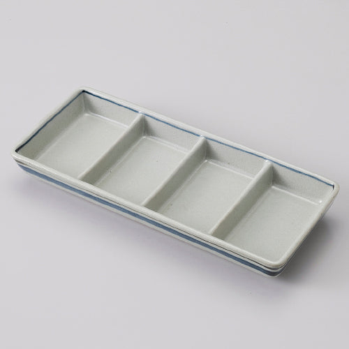 000-464 呉須線白釉四品盛