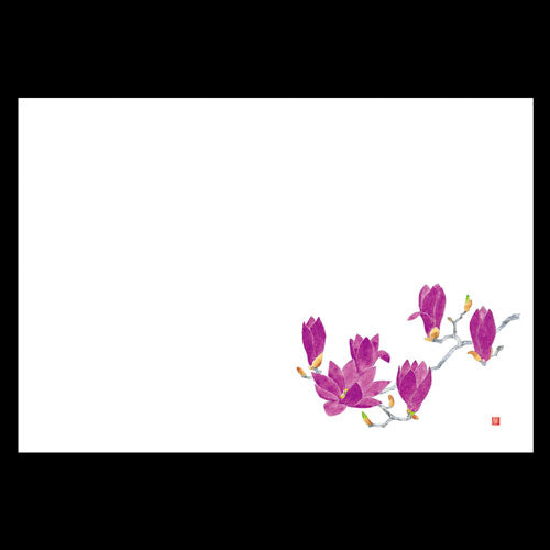 201-10137 38cm上質紙マット 木蓮 (4・5月)