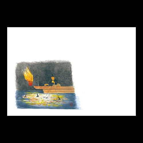 201-10172 38cm上質紙マット 鵜飼(5~9月)