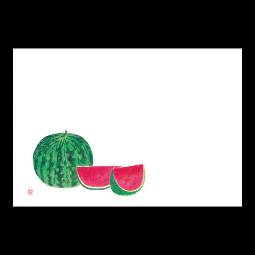 201-10188 38cm上質紙マット すいか(7・8月)