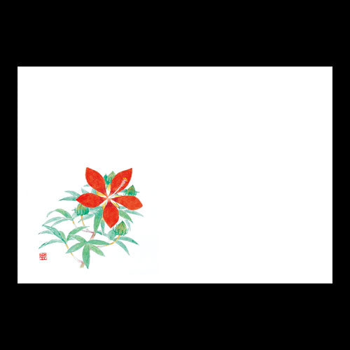 201-10200 38cm上質紙マット もみじ葉葵(7~9月)