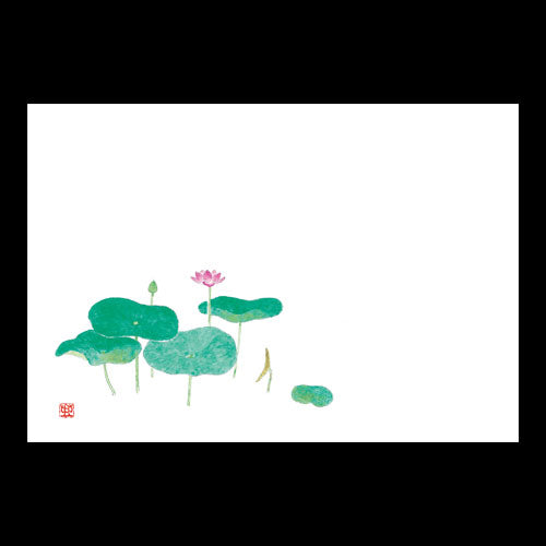 192-10005 尺3雲竜和紙マット ハスの花(仏事用)