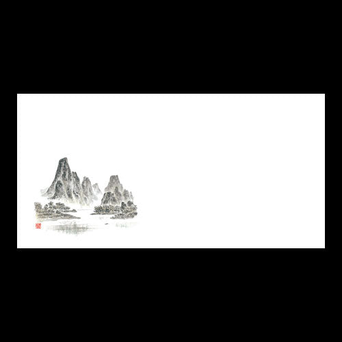 192-50010 お手元マット 山水画(オールシーズン)